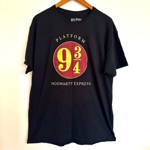 Harry Potter Hogwarts Express Black Tshirt Size XL